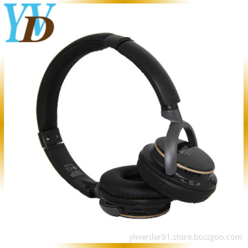 Golden Frame Wireless Stereo TF FM Bluetooth Headphone (YWD-T11)